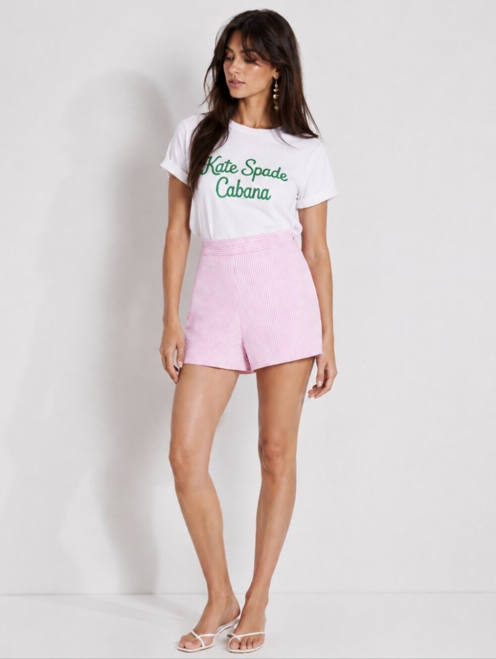 Kate spade New York Seersucker Shorts Size 4 Coastal Country Club Preppy Hampton